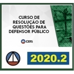 Defensor Público Estadual - QUESTÕES (CERS 2020.2) Defensoria Pública